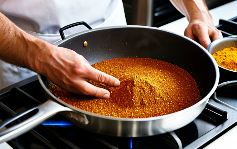 향신료 보존을 위한 전통 기법 - Traditional Spice Drying**

"A rustic kitchen scene, featuring a woman in traditional clothing dryin...