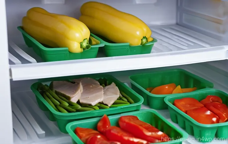 가정에서 쉽게 따라 할 수 있는 보존법 - **Prompt 1: The Art of Smart Freezing**
"A brightly lit, organized kitchen freezer interior, sho...