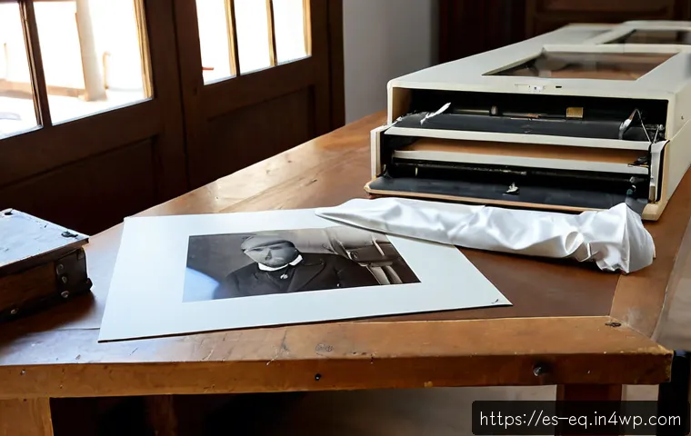 Home 17 과거와 현재를 잇는 보존 기법 연구 - Photorealistic conservation research scene in a historic Spanish archive, a middle-aged conservator ...